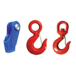 Alloy Steel Rubber Elements , Forged Compact Lifting Swivel Hooks