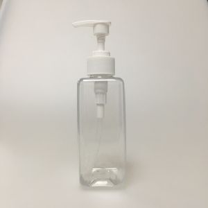 Silk screening PET bottle with lotion pump providing secure serum containment