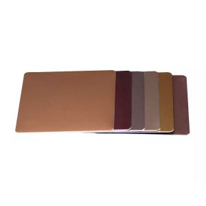 ISO9001 304 Gold Bead Blasted Stainless Steel Sheet Rustproof For Decoration