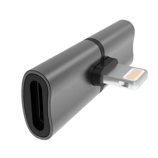 Quality Black Dual Lightning Charger Headphone Adapter For IPhone XR X XS Max 7 8 Plus wholesale