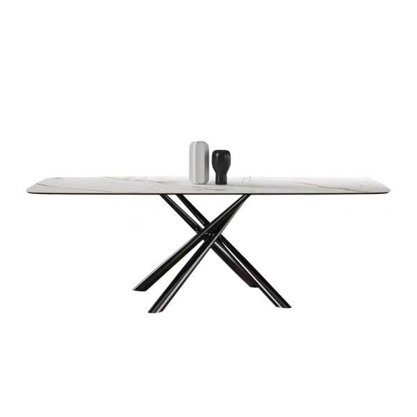 Luxury Ceramic Marble Top Dining Set Royal Long Dining Table 10 Seats Dining Table Set