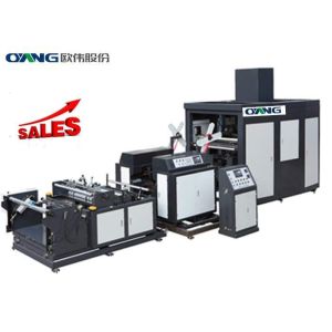 White Color Nonwoven Bag Making Machine With Handle Attached / Loop Handle