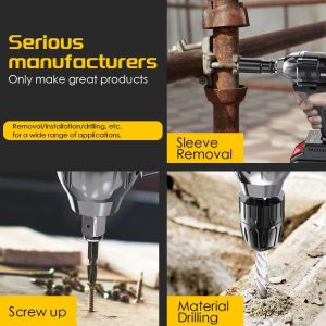 High quality heavy high power cordless electric torque wrenches impact lithium