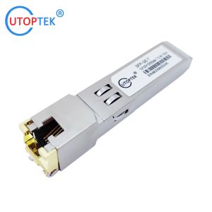 China 10/100/1000Base-T RJ45 Copper SFP module Electrical SFP transceiver for cisco/Huawei/juniper/Nokia Compatible on sale