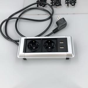Cheap BNT EU popular installed in high-tier office room table connection box with EU power/USB/1.5M cable partition tabletop s for sale