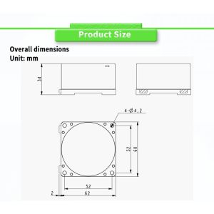 MEMS Gyroscope Fog Sensor Equipped UBTMT200Y Three Axis Stable Platform for UAV