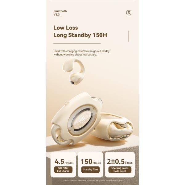 ABS PC TWS BT 5.3 Wireless Earbuds Waterproof Sweat Resistant