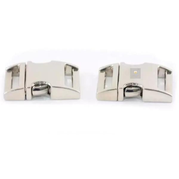 Zina Alloy Metal Curved Side Release Paracord Buckle for Dog Collar Samples US 1