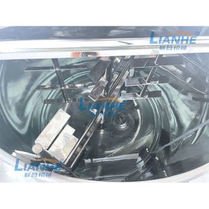 Liquid Soap 3000L High Shear Emulsifier Mixer Machine Steam Heating
