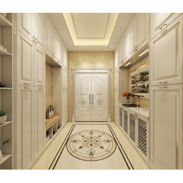 Fadior White French-Style Shoe Cabinet With Ventilation And Stainless Steel Durability