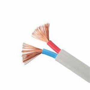 6mm2 Twin 2 Core Flat Wire Electrical Cable Fireproof Copper Material