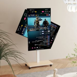 Jarshan Rotating TV Lifting Frame Manual Rotation Electric Rising TV Stand 500N