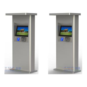Interactive Touch Screen Half Outdoor Kiosk Waterproof With TFT LCD Monitor