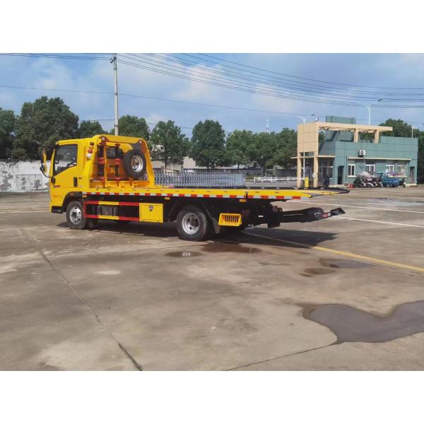 13 Ton Trailer Flatbed Recycling Truck for Sale, Japan 1SUZU ELF NPR 600P 5.6M Full Platform Flip Rescue Truck Flatbed Trailer