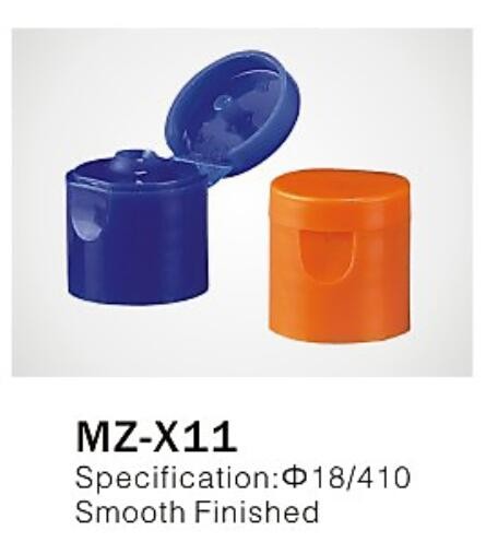 Quality Φ18/410 PP/PET round flip top cap for cosmetic plastic bottle closure, smooth finished wholesale