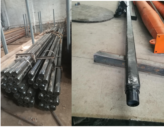 Rotary Steel Crawler Chassis Water Drilling Rig With 5m Per Piece Drill Rod