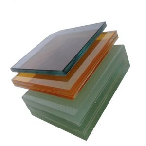 6.38mm to 40.28mm Laminated Glass Clear Coloured Laminated Glass PVB Interlayer