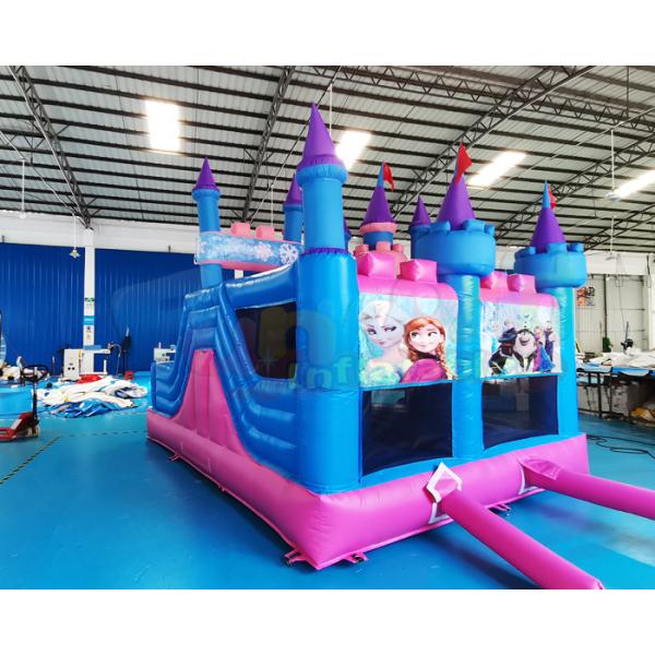 Plato Frozen Castle Bounce House Inflatable Bouncer Combo