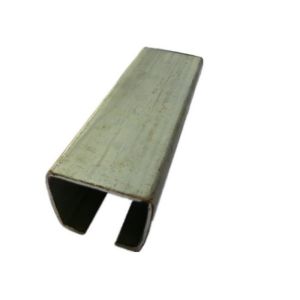 70x59 White Zinc Sliding Gate Floor Track Profile