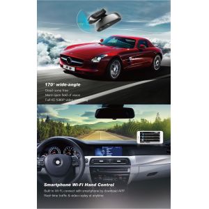 Ouchuangbo Hidden car dvr camera video recorder with WIFI wide-angle lensA PP