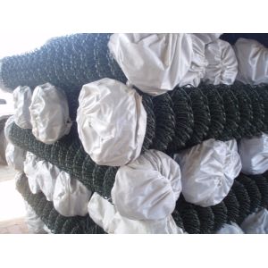 chain link wire mesh fence PVC coated