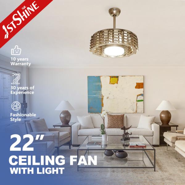 1stshine 100% Copper Motor LED Ceiling Fan for Standard Wind in Bedroom and