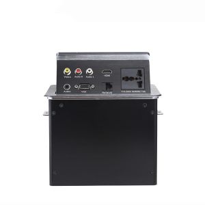 Flip Up Furniture Jack Desktop Pop Up Power Data Connector Swivel Socket Outlet