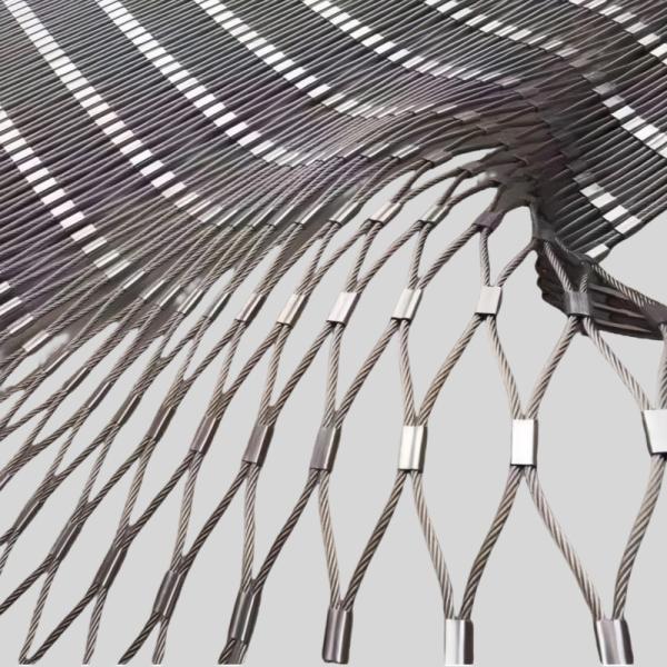 Quality Stainless Steel Ferrule Rope Mesh 7x7 7x19 Cable Ferrule Mesh wholesale