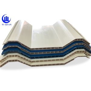 PVC Hollow Roof Tile 930mm Width 10mm Thickness Weatherproof