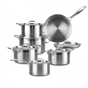 China High Quality 304 Stainless Steel Ware 12pcs Cookware Set Cooking Food Pot on sale