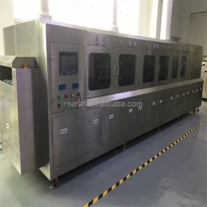600mm width net Sus304 Semiconductor packaging flux chemical wash machine for