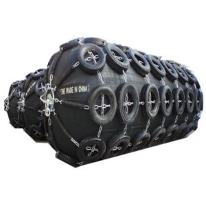 inflatable floating pneumatic rubber fenders With Chain Tire Type 2000x3500mm