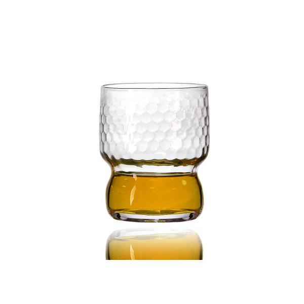 Quality Unbreakable 310ml 100mm Lead Free Transparent Whiskey Glasses with Hammered Texture wholesale