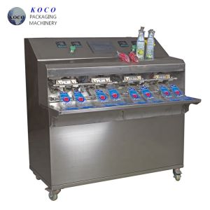 Easy to Operate Semi Automatic Filling And Sealing Machine for Liquid Packaging