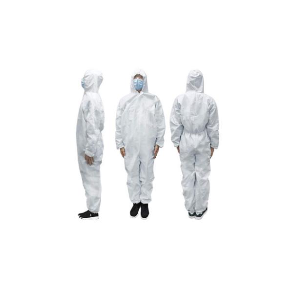 Quality Non Irritating Disposable Protective Suit , Lightweight Disposable Coveralls wholesale