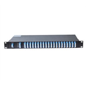 Dual Fiber Wavelength Division Multiplexing FMU 1U Rack Mount AAWG Module 40