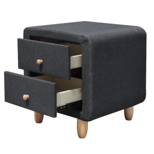 Linen Fabric Fabric Bedside Table
