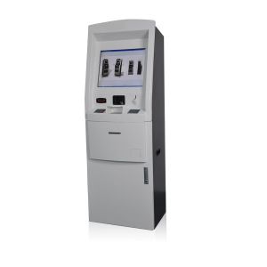 Free Lobby Standing Self Payment Kiosk With Bank Card And Cash Payment