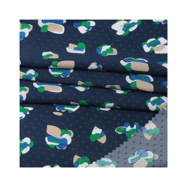 Factory Wholesale Recycled Poly Island Dot Recycle Fabric