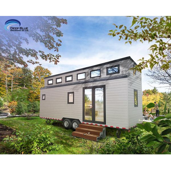 Stylish Prefabricated Tiny Houses On Wheels: Modern Small House Designs With Trailer For Airbnb