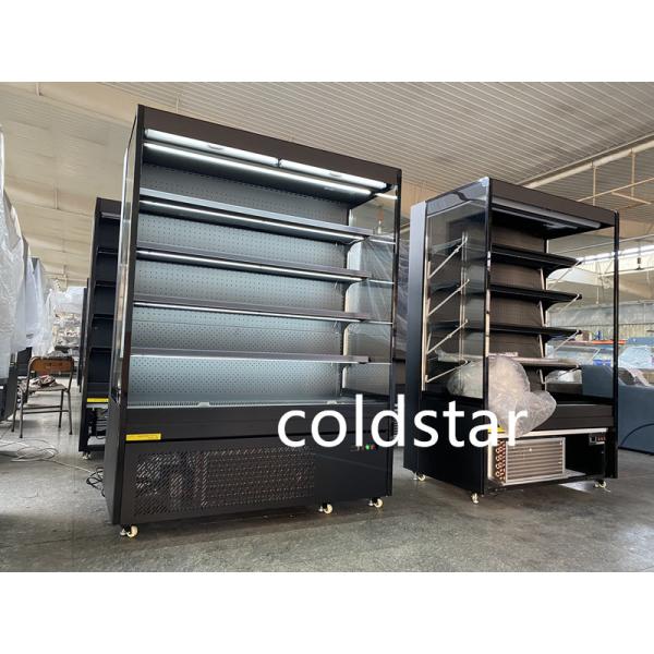 TEL Approved Supermarket Open Chillers For Fruit Vegetable Dairy Beverages