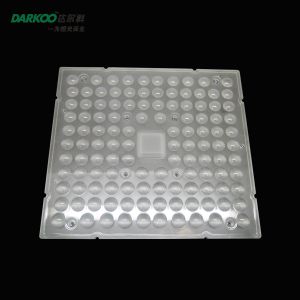 ROHS Rectangle SMD3030 SMD2835 PC PMMA LED Lens Height 8.2mm