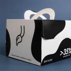 Custom Cow Printed Cardboard Cake Boxes Set 250gsm Thickness