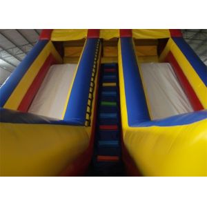 Large Double Lanes Commercial Adult Inflatable Slide For Amusement Park