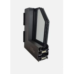 Broken Bridge Hollow Glass Structure Aluminium Casement System Windows Safe For