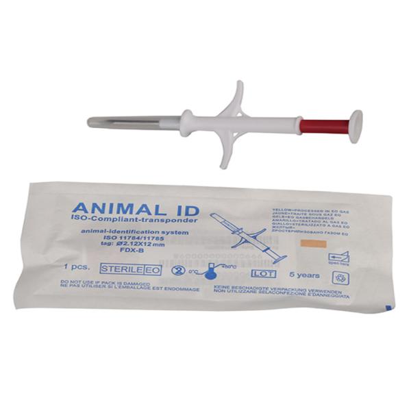 2.12*12mm Pet ID Microchip , Cat Tracker Microchip For Pet Identification