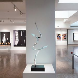 Mirror Polished Modern Abstract Metal Art Sculpture Elegant Luxury Decor for