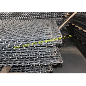 Black 8mm Wire Quarry Coal Pre Crimped Wire Mesh