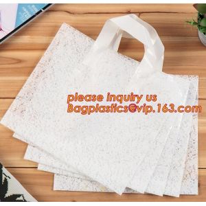 eco-friendly biodegradable compostable Soft Loop Handle Shopping Garment Recycle