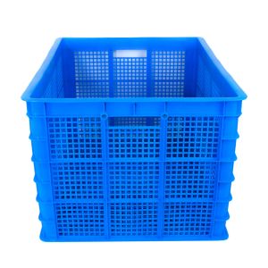 Mesh Style Rectangular PP Crate for Customized Color Industrial Stackable